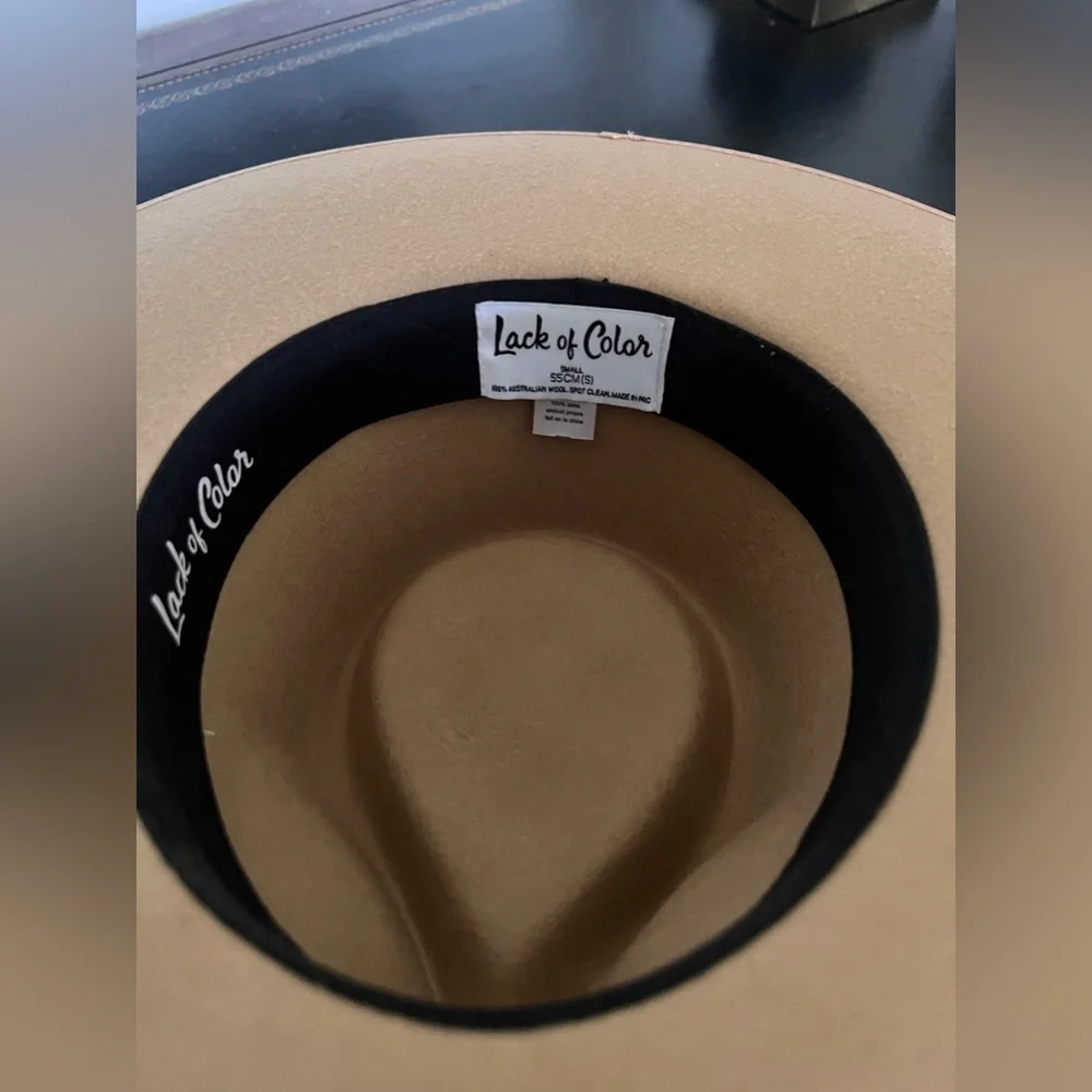 Western-Style Rancher Hat by Lack of Color Size Small in beige  like new - Picture 7 of 13